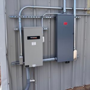 commercial generator installation