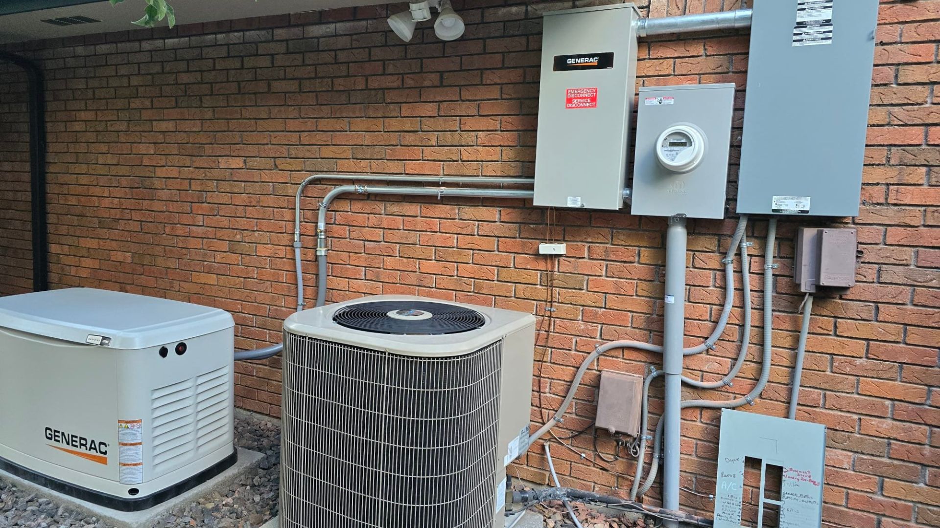 whole-house generator installation