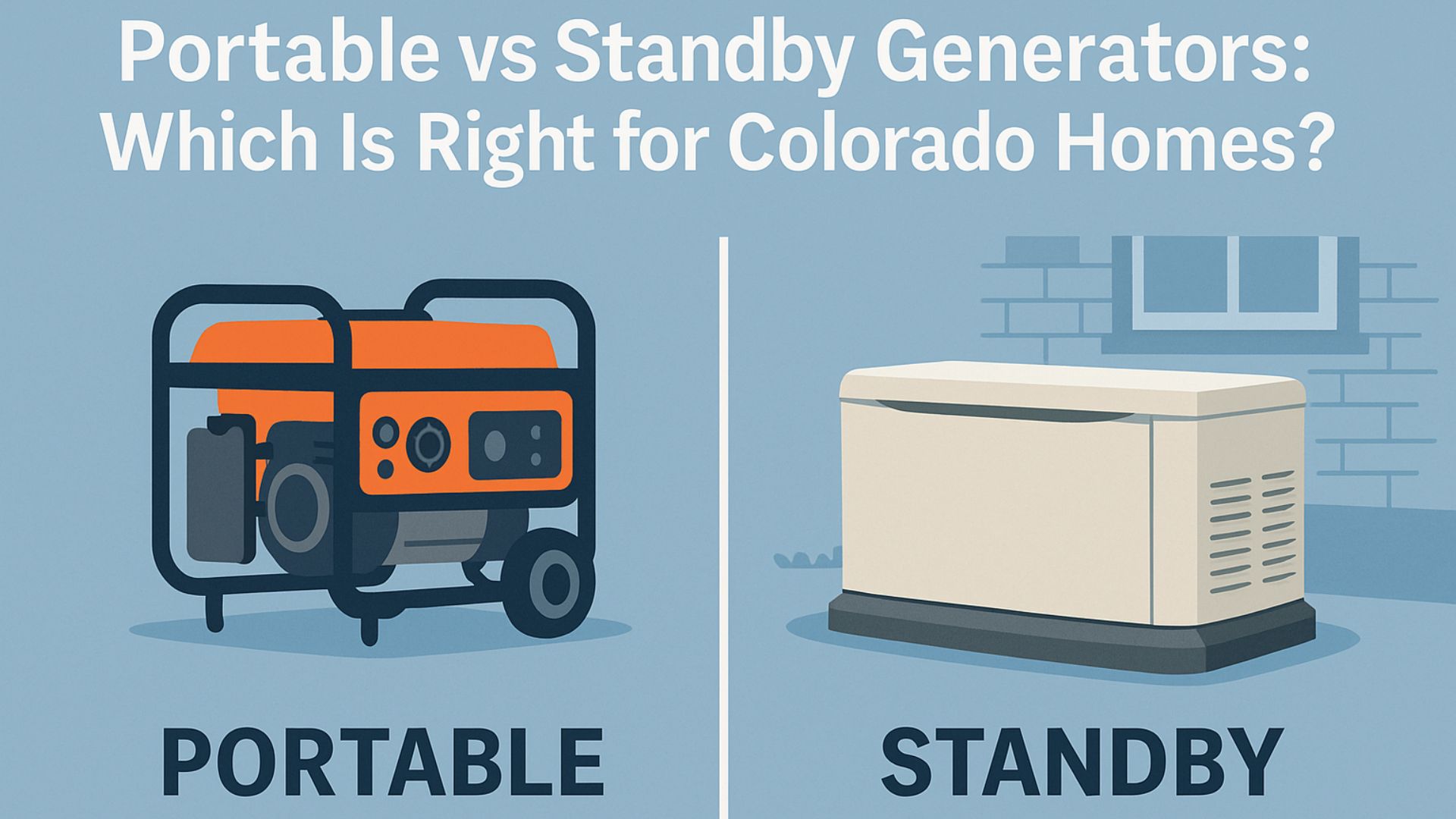 portable vs standby generators