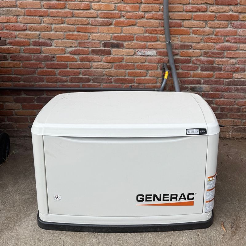 Generac standby generator installed beside a home in Denver, Colorado